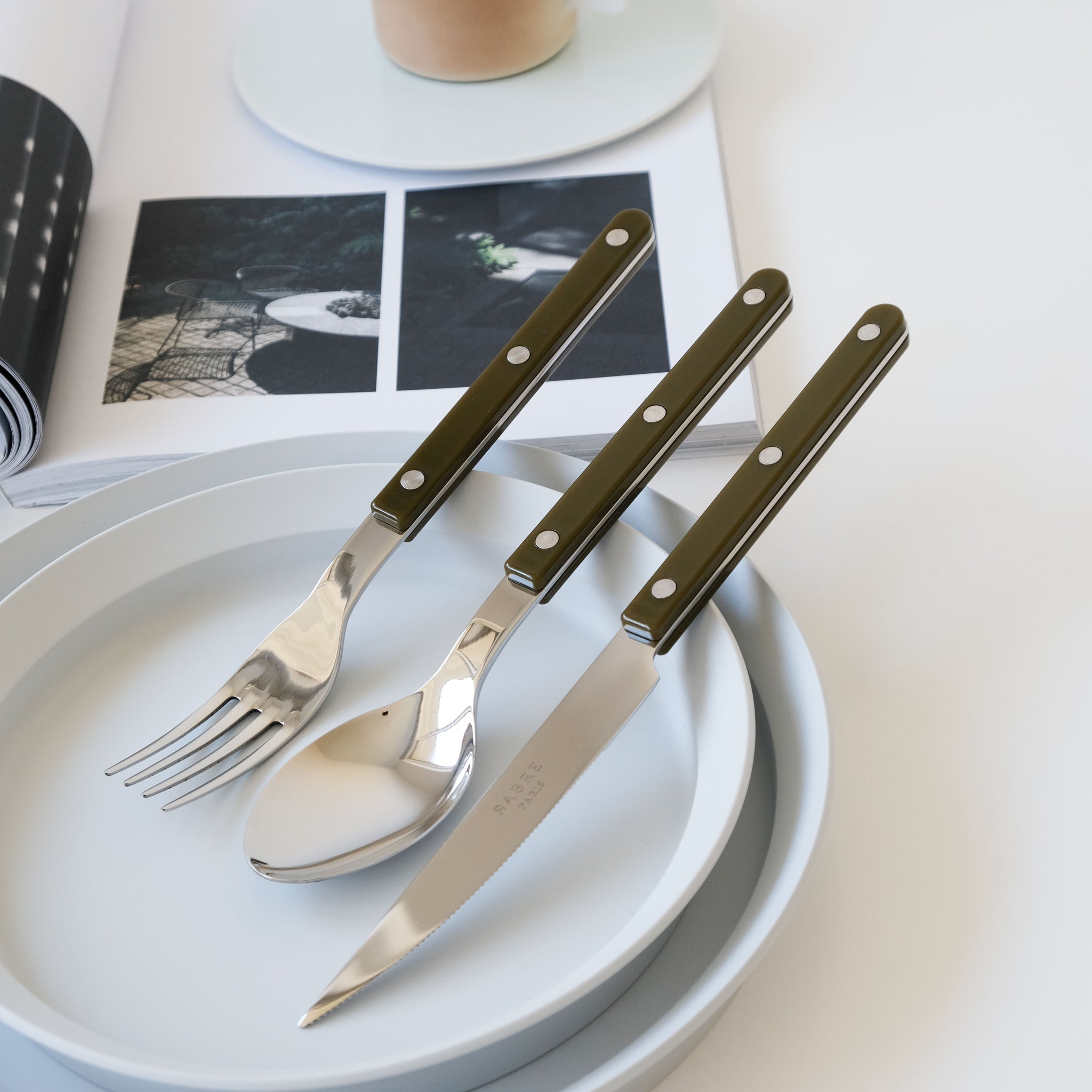 Sabre Bistrot Cutlery - Green Fern