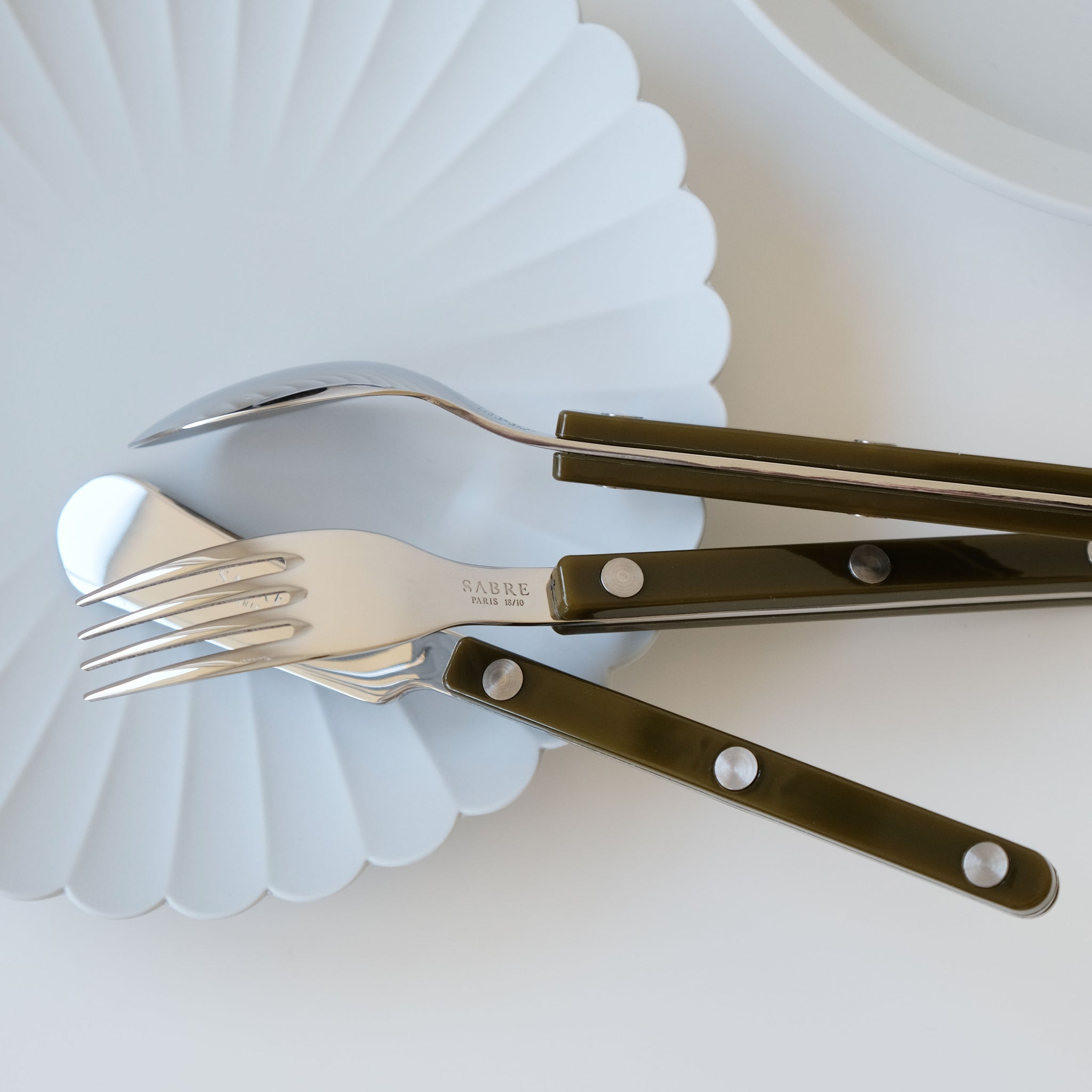 Sabre Bistrot Cutlery - Green Fern