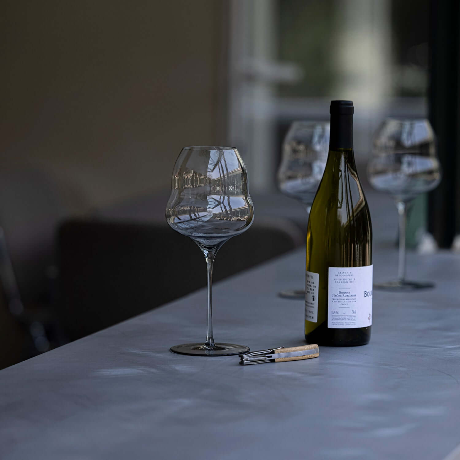 birthmark DOUBLE BELLY Wine Glass