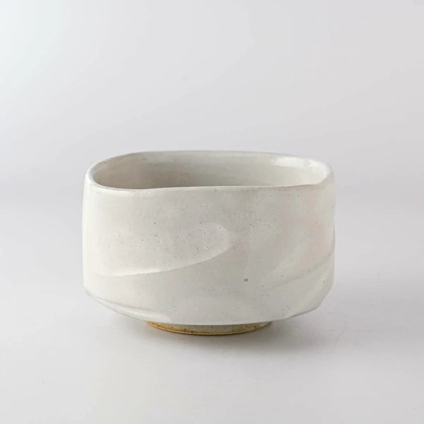 Seifu Mingei White Slip Matcha Bowl