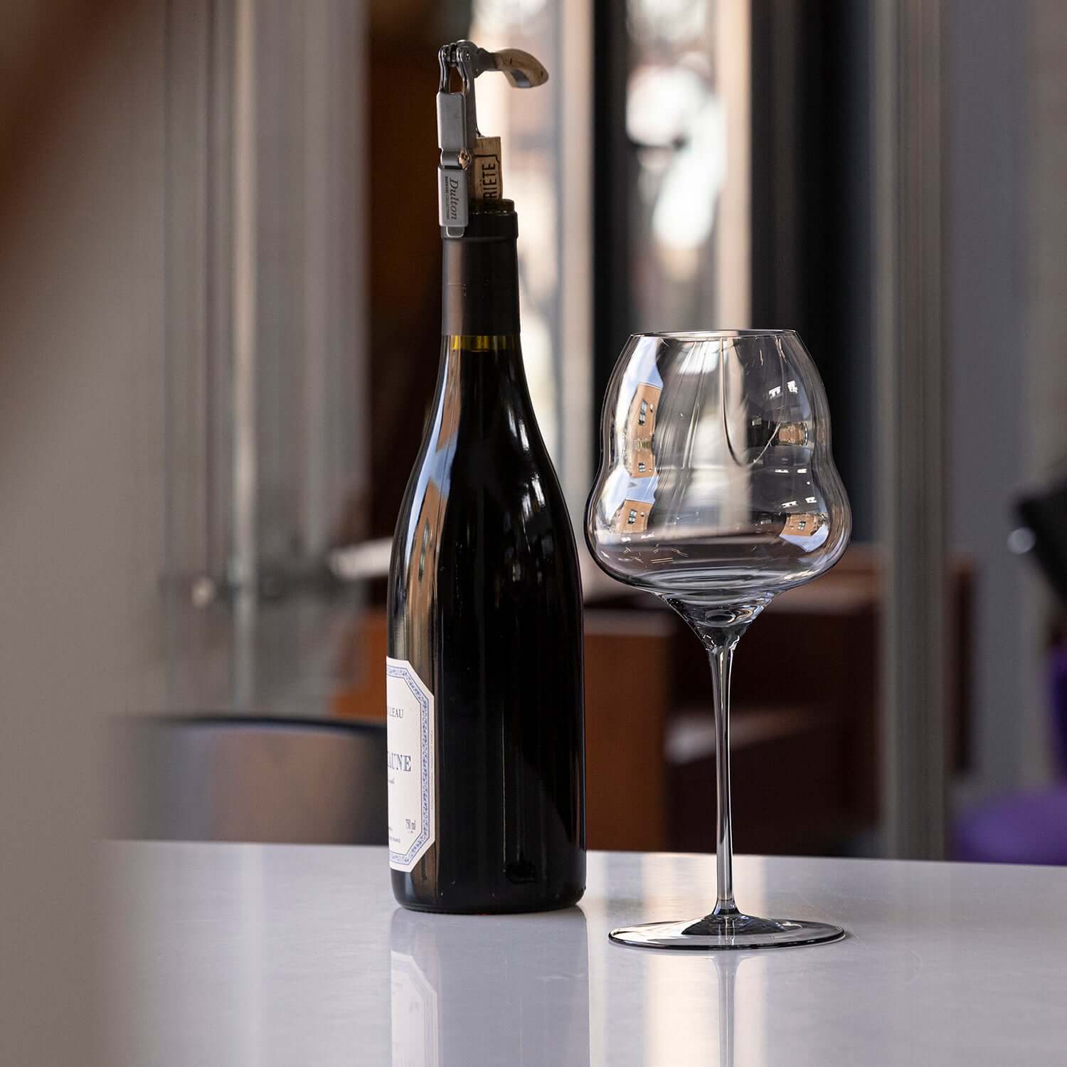 birthmark DOUBLE BELLY Wine Glass