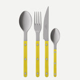 Sabre Paris Bistrot Yellow 4 Piece Cutlery Set