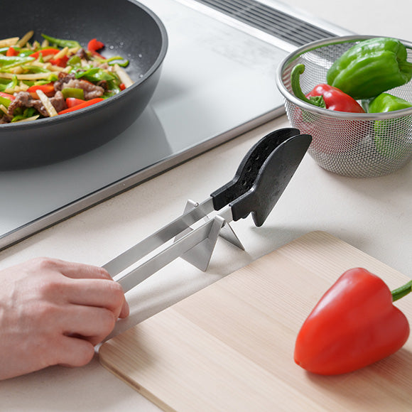 KAJIdonya Stainless Steel Tong Rest