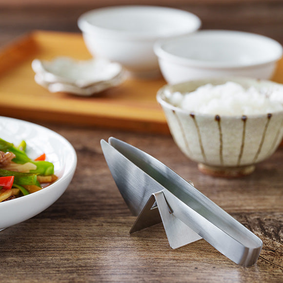 KAJIdonya Stainless Steel Tong Rest