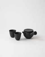 Flat-Top Handle Side Teapot & Flared Cups Set
