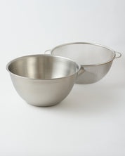 Stainless Steel Side-Spout Bowl & Strainer Set 26