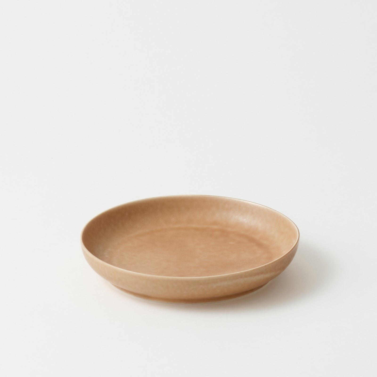 Yumiko Iihoshi Porcelain ReIRABO Round Plate M 118mm - Warm Soil Brown