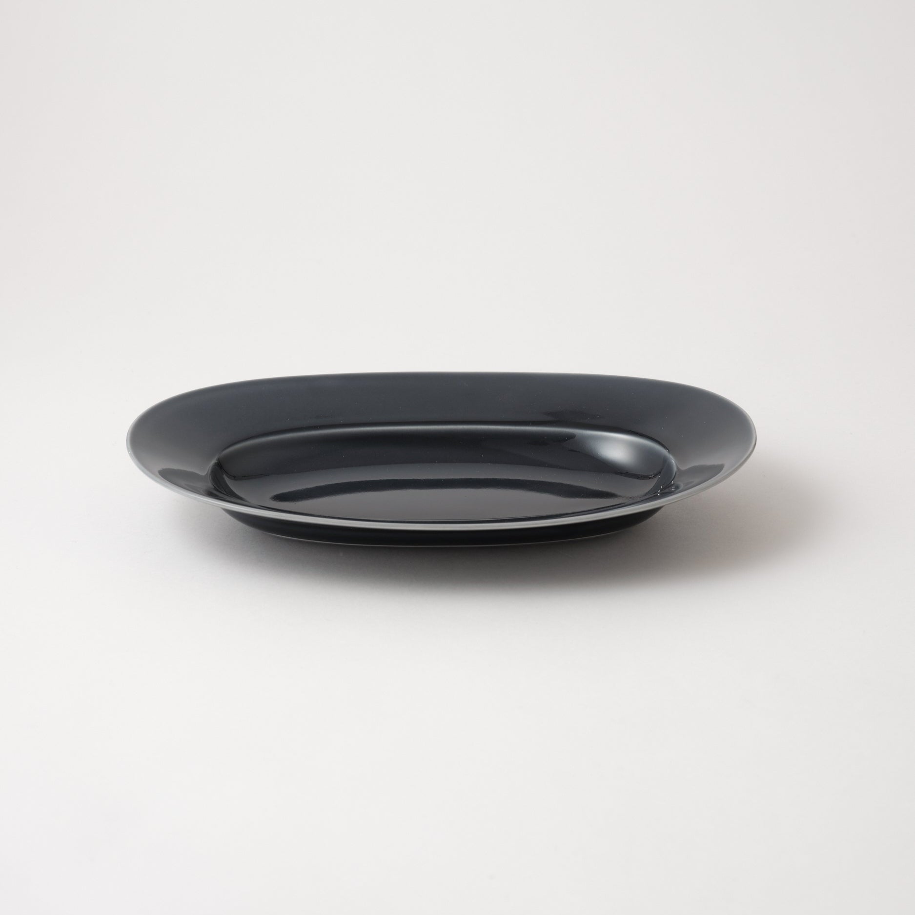 Yumiko Iihoshi Porcelain OVAL Plate L 285mm - Moon Grey