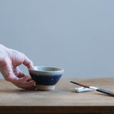 Navy Blue Star Japanese Rice Bowl (22210-09)