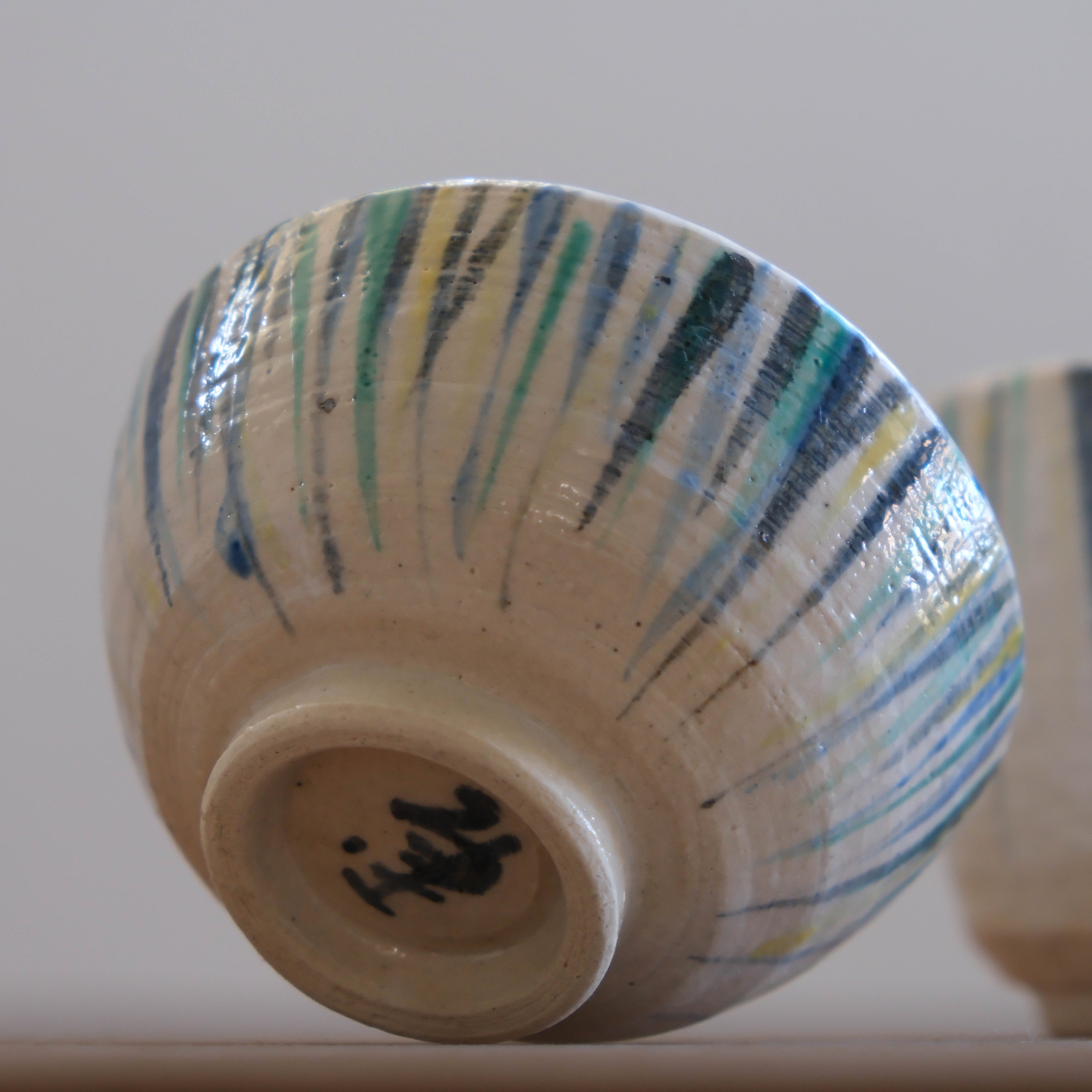 Pastel Drips Japanese Rice Bowl/Tea Cup (6711/7852)