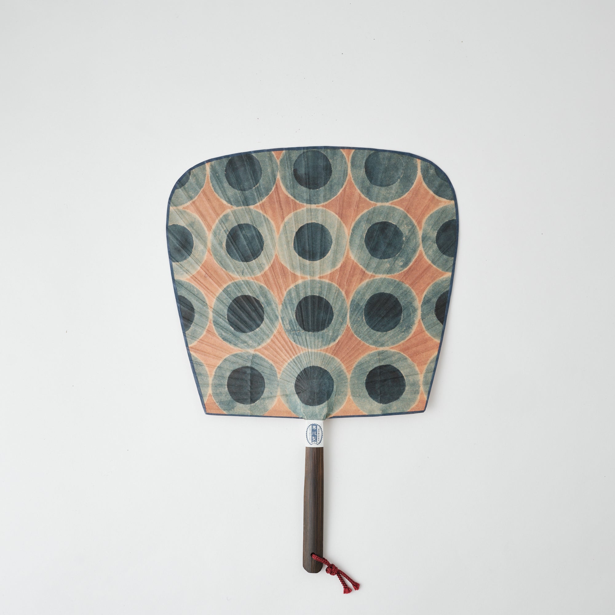 Kurikawa Shoten Shibu-Uchiwa Indigo Circles Series