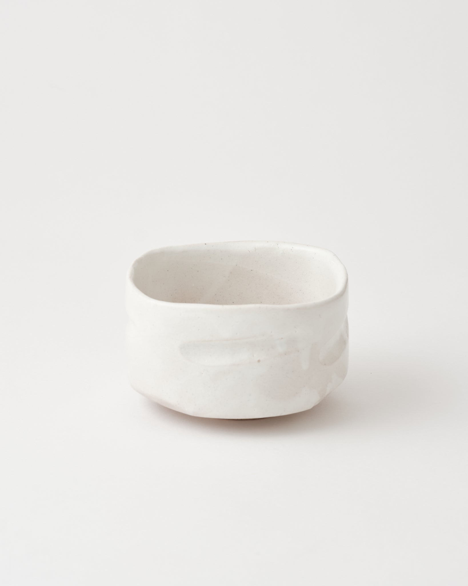 Seifu Mingei White Slip Matcha Bowl