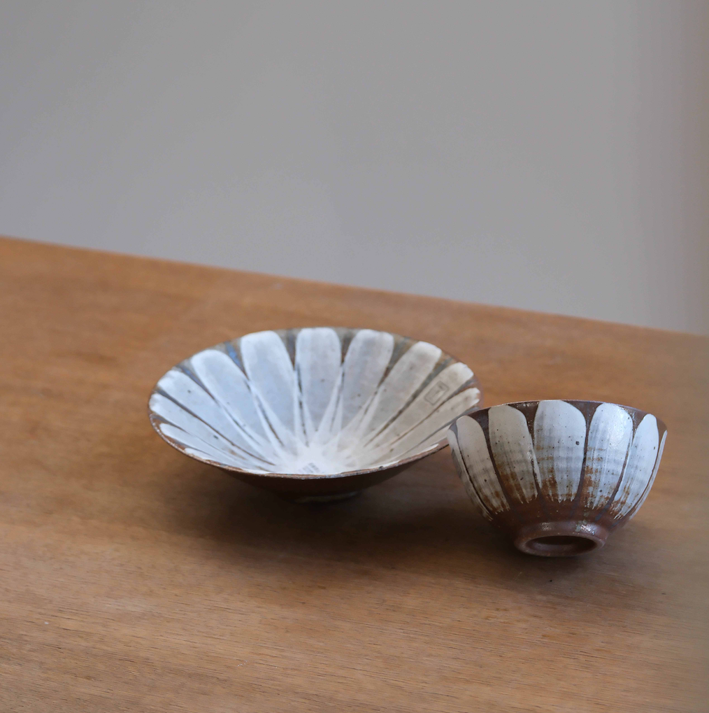 White Flower Japanese Rice Bowl (7050/7052)