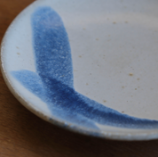 Blue Crosslines Japanese Plate (230201-28/27)