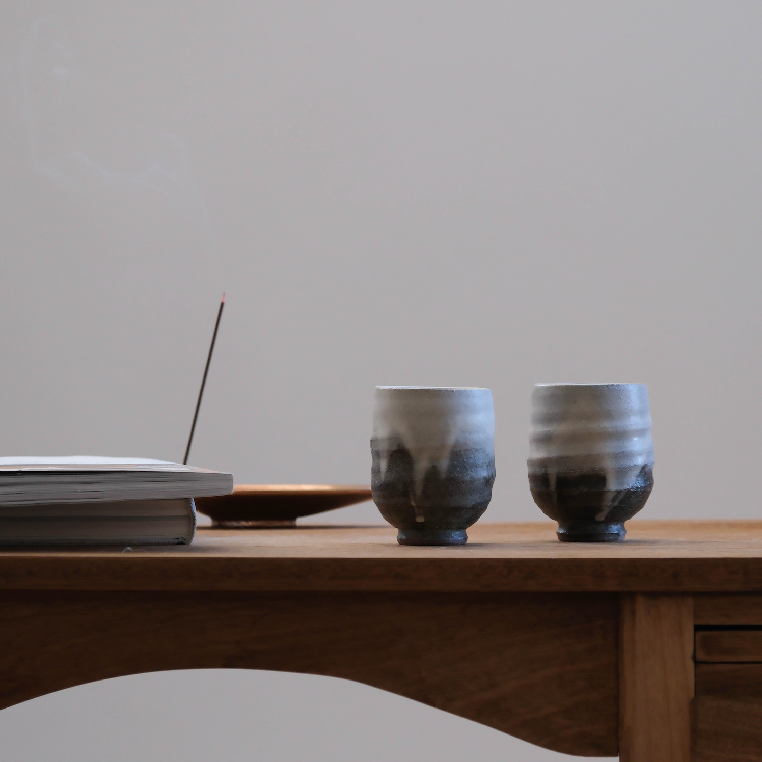 Tokiwa Japanese Ash-Glazed Teacup