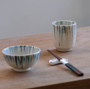 Pastel Drips Japanese Rice Bowl/Tea Cup (6711/7852)