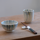 Pastel Drips Japanese Rice Bowl/Tea Cup (6711/7852)