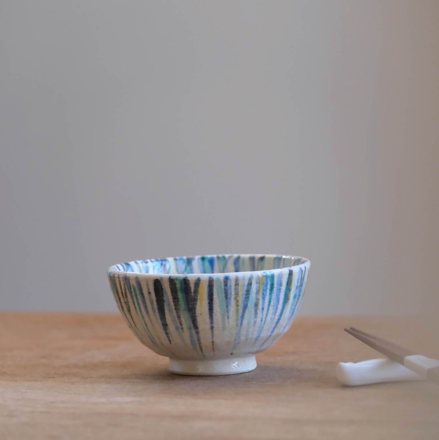 Pastel Drips Japanese Rice Bowl/Tea Cup (6711/7852)