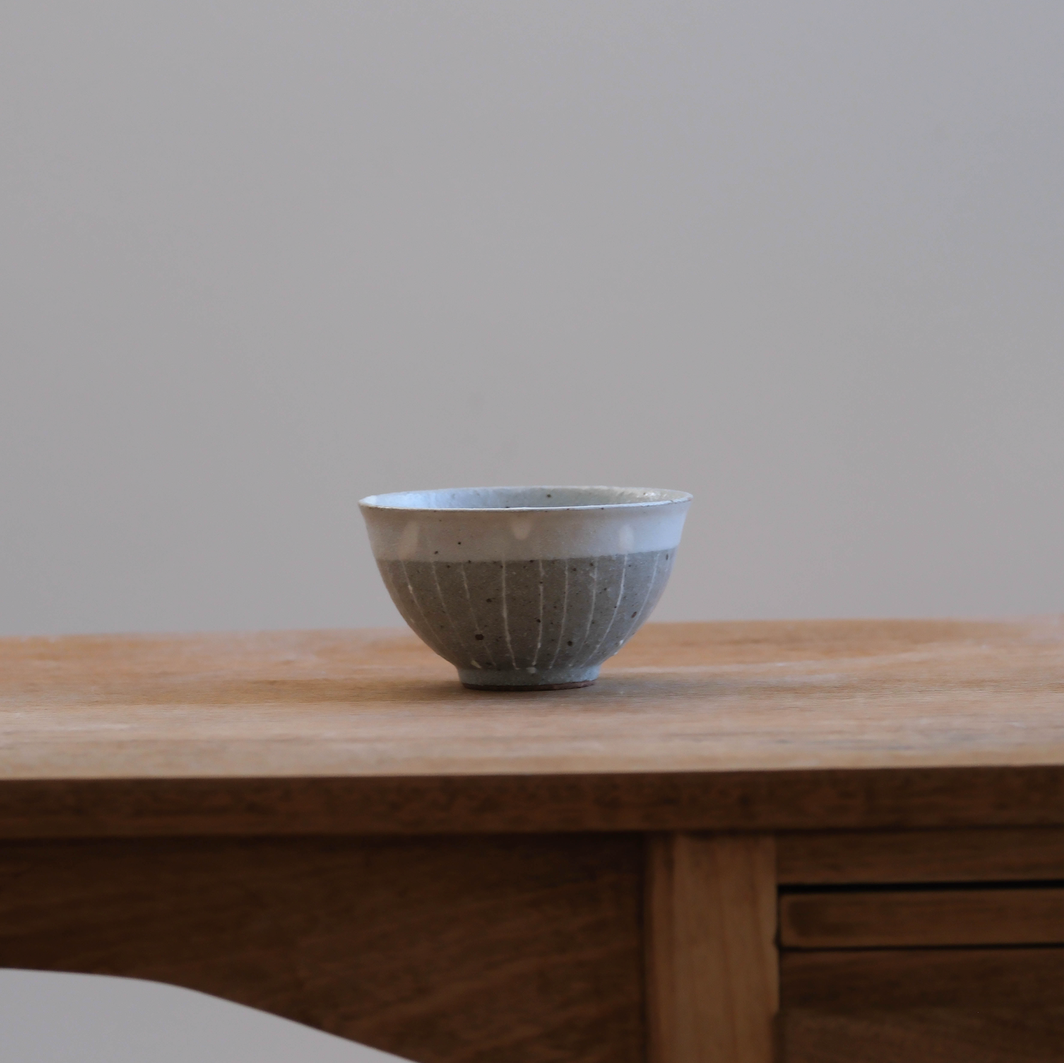 Grey Lines Japanese Rice Bowl (6721)