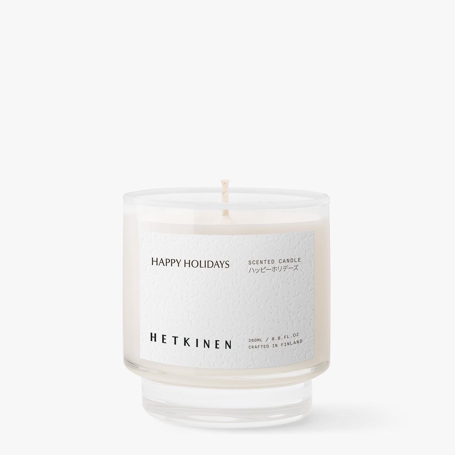 Hetkinen Happy Holidays Scented Candle cotton wick