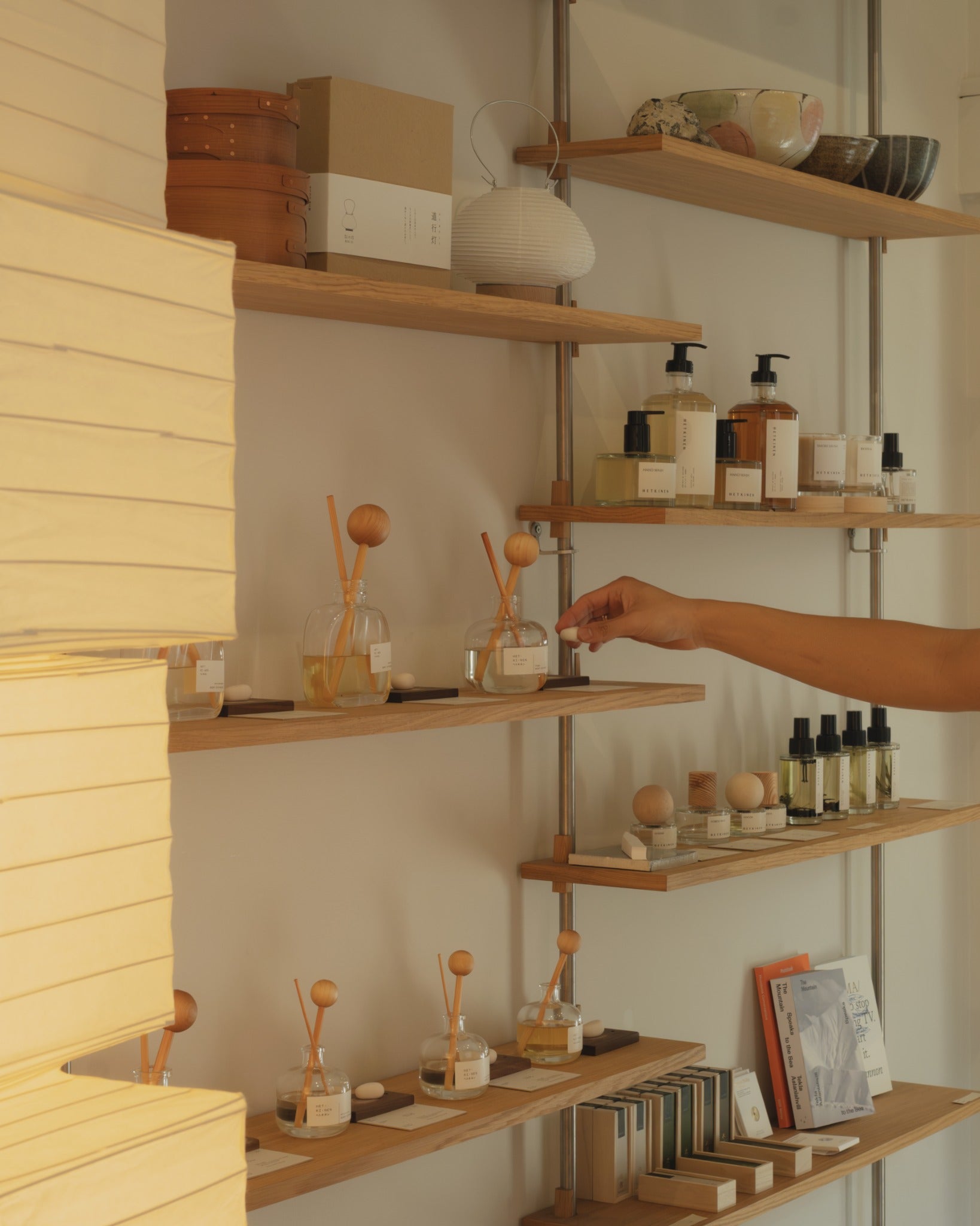 Hetkinen fragrance collection displayed at JDV MARKET in Prahran, Melbourne