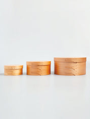 Homestead Shaker Round Box Light Brown SS S and M
