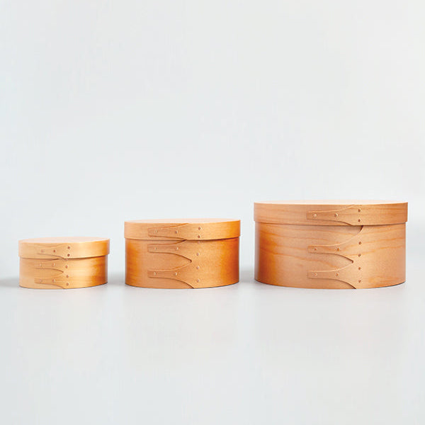 Homestead Shaker Round Box Light Brown SS S and M
