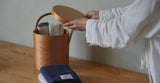 Shaker Round Handle Box Light Brown