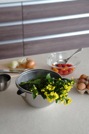 KAJIdonya Stainless Steel Serving Spoon & Fork 22