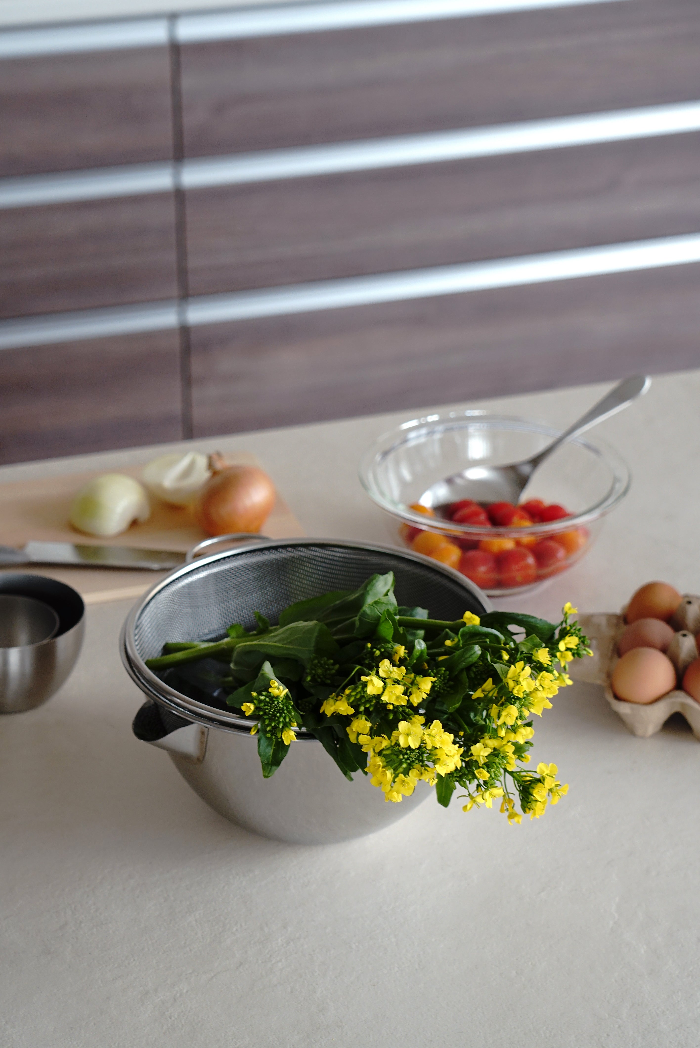 KAJIdonya Stainless Steel Serving Spoon & Fork 22