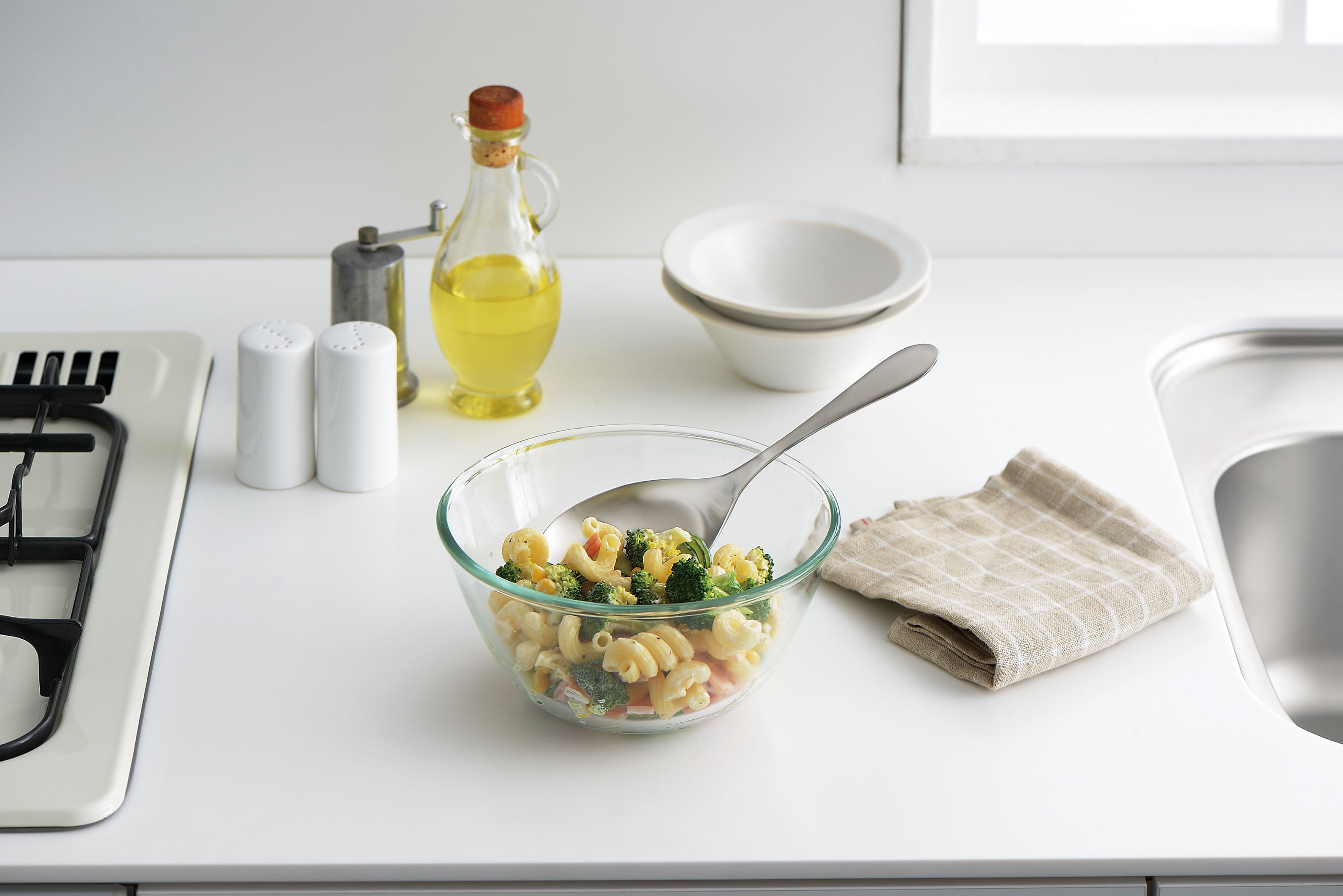 KAJIdonya Stainless Steel Serving Spoon & Fork 22