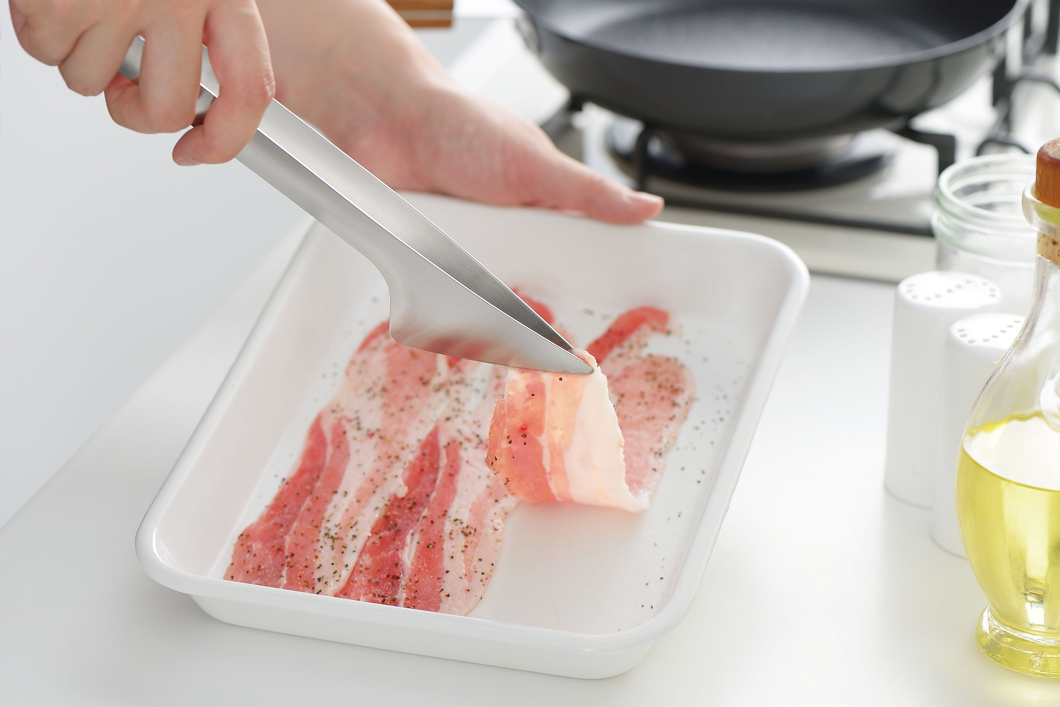 KAJIdonya Stainless Steel Serving Tongs