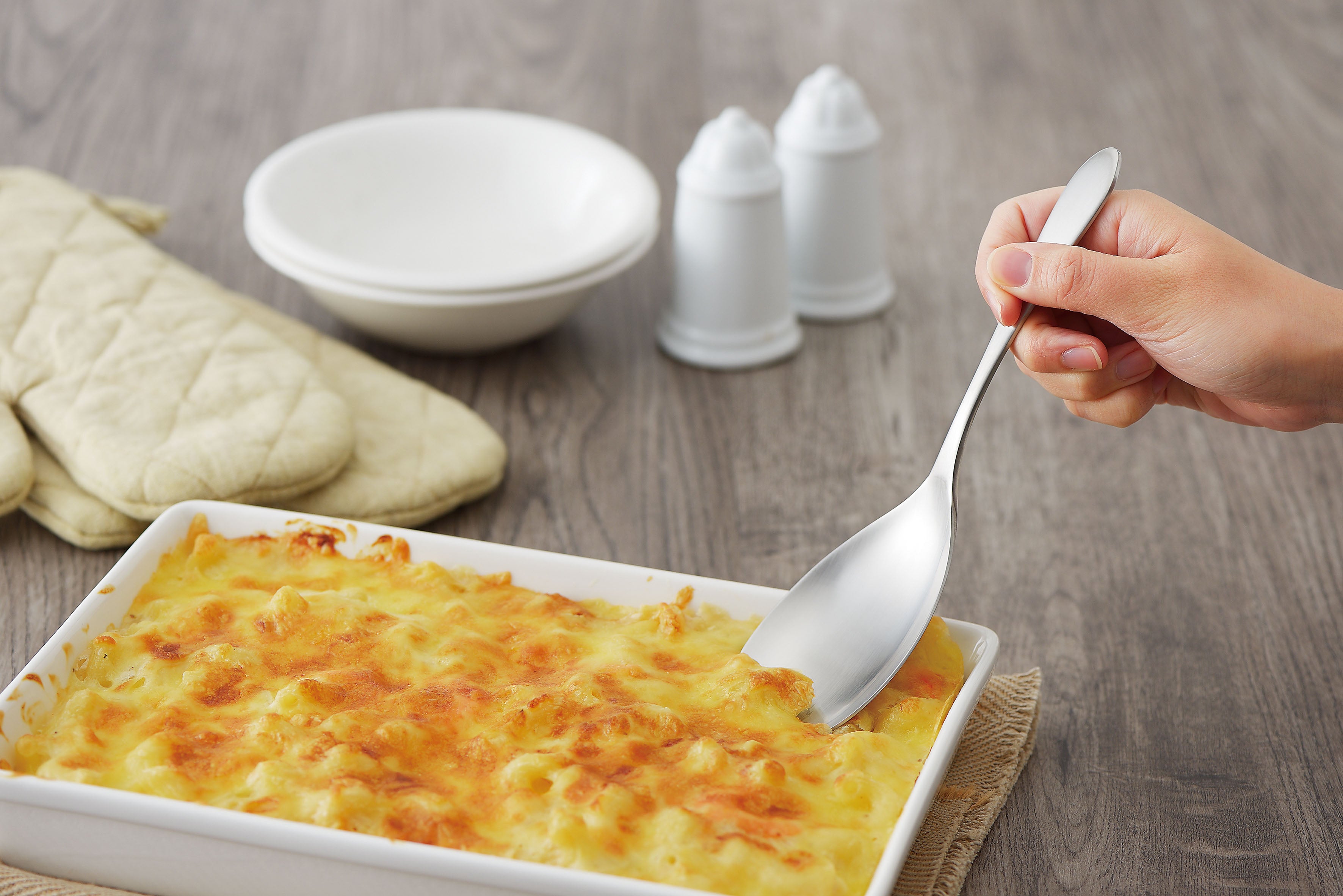 KAJIdonya Stainless Steel Serving Spoon & Fork 22