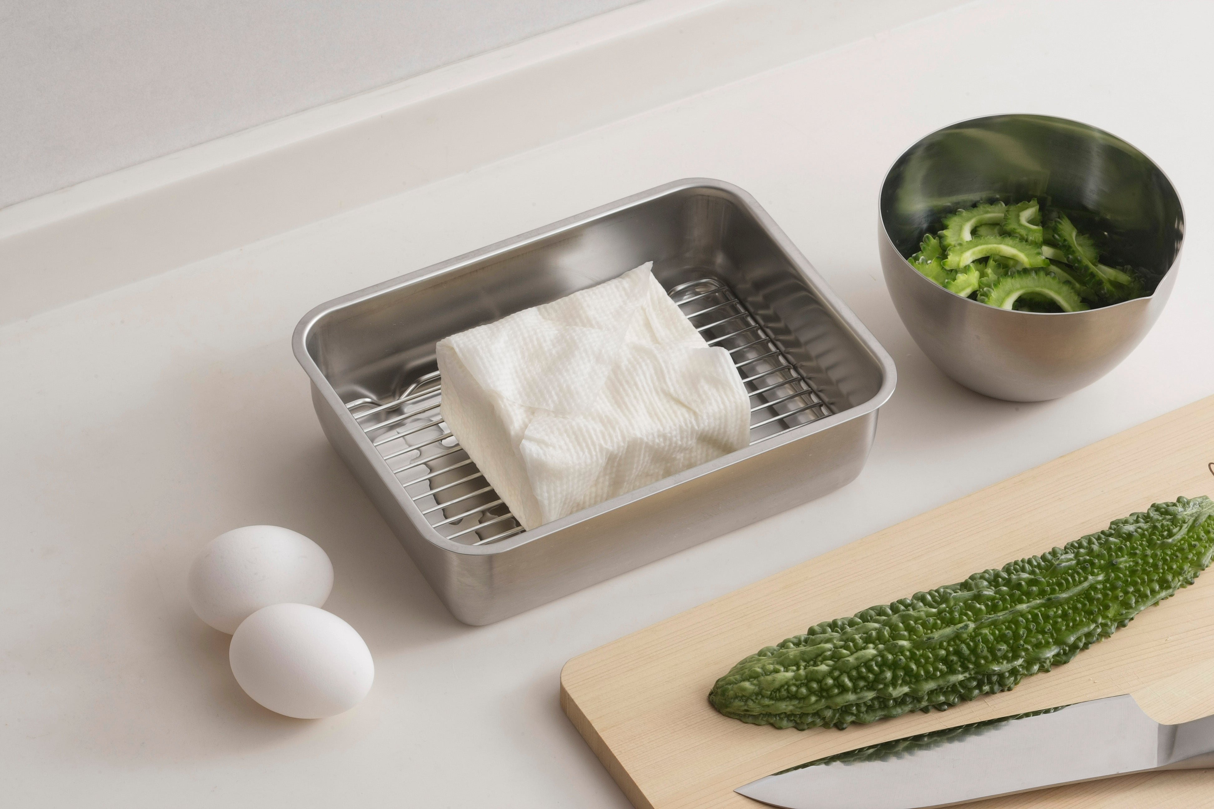 KAJIdonya Stainless Steel Cooking Tray Set (1/2 Size)