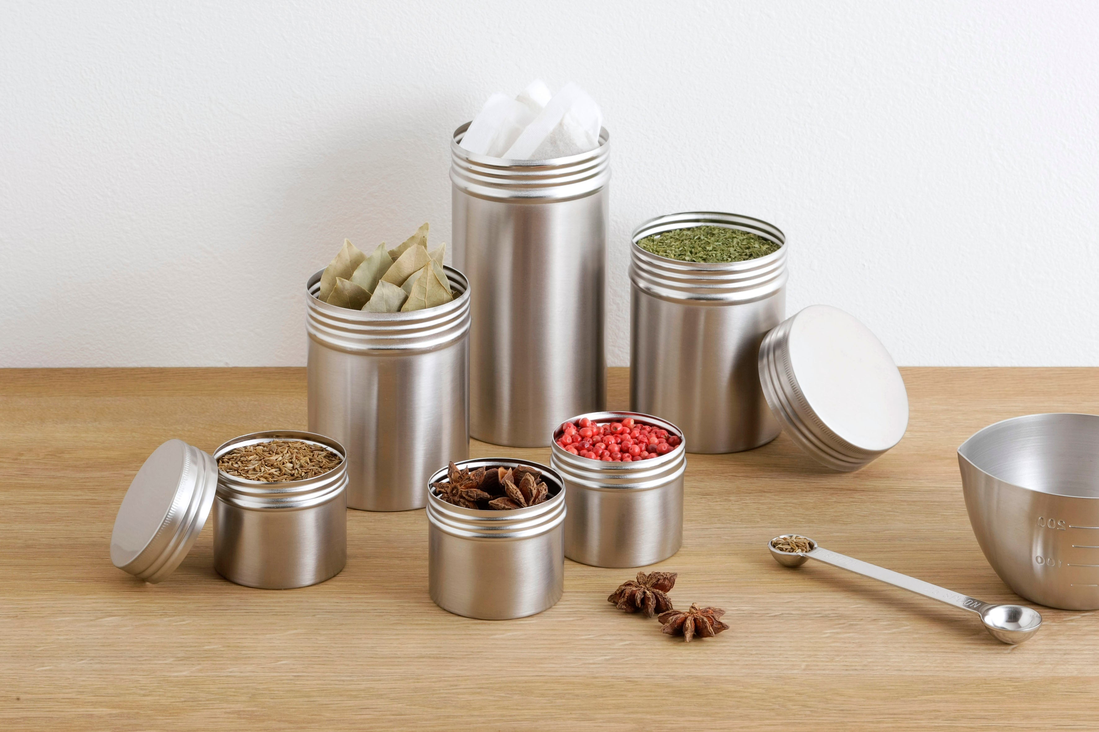KAJIdonya Stainless Steel Storage Can 9
