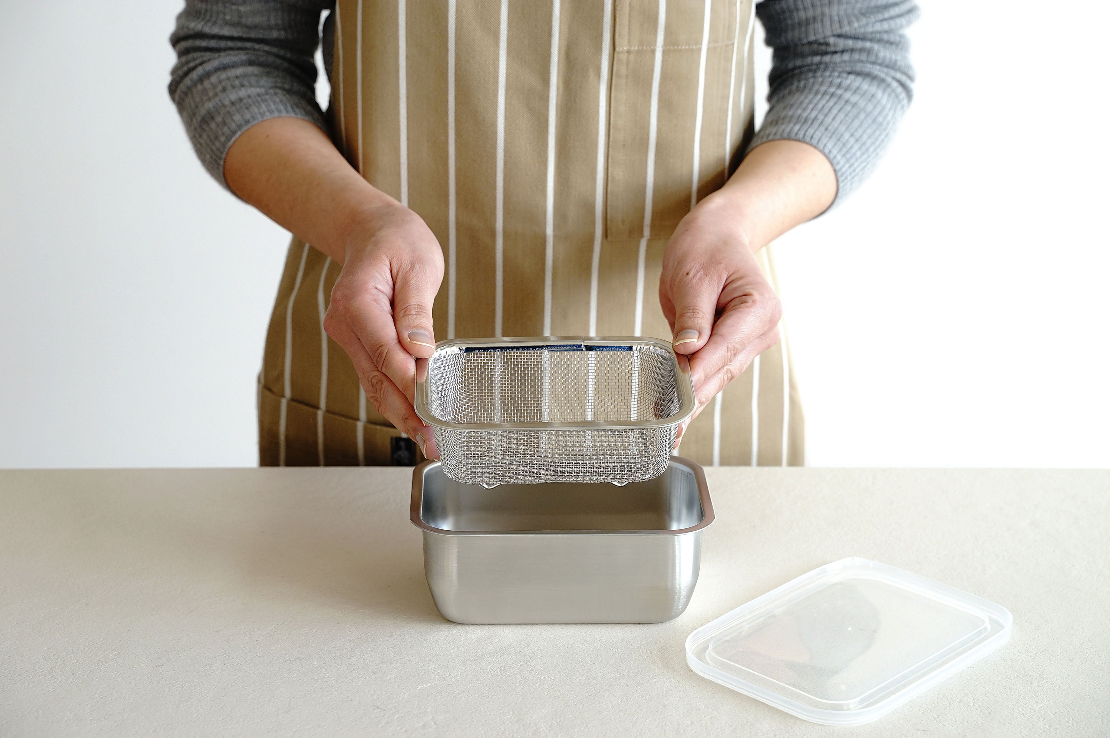 KAJIdonya Stainless Steel Cooking Tray Set (1/4 Size)