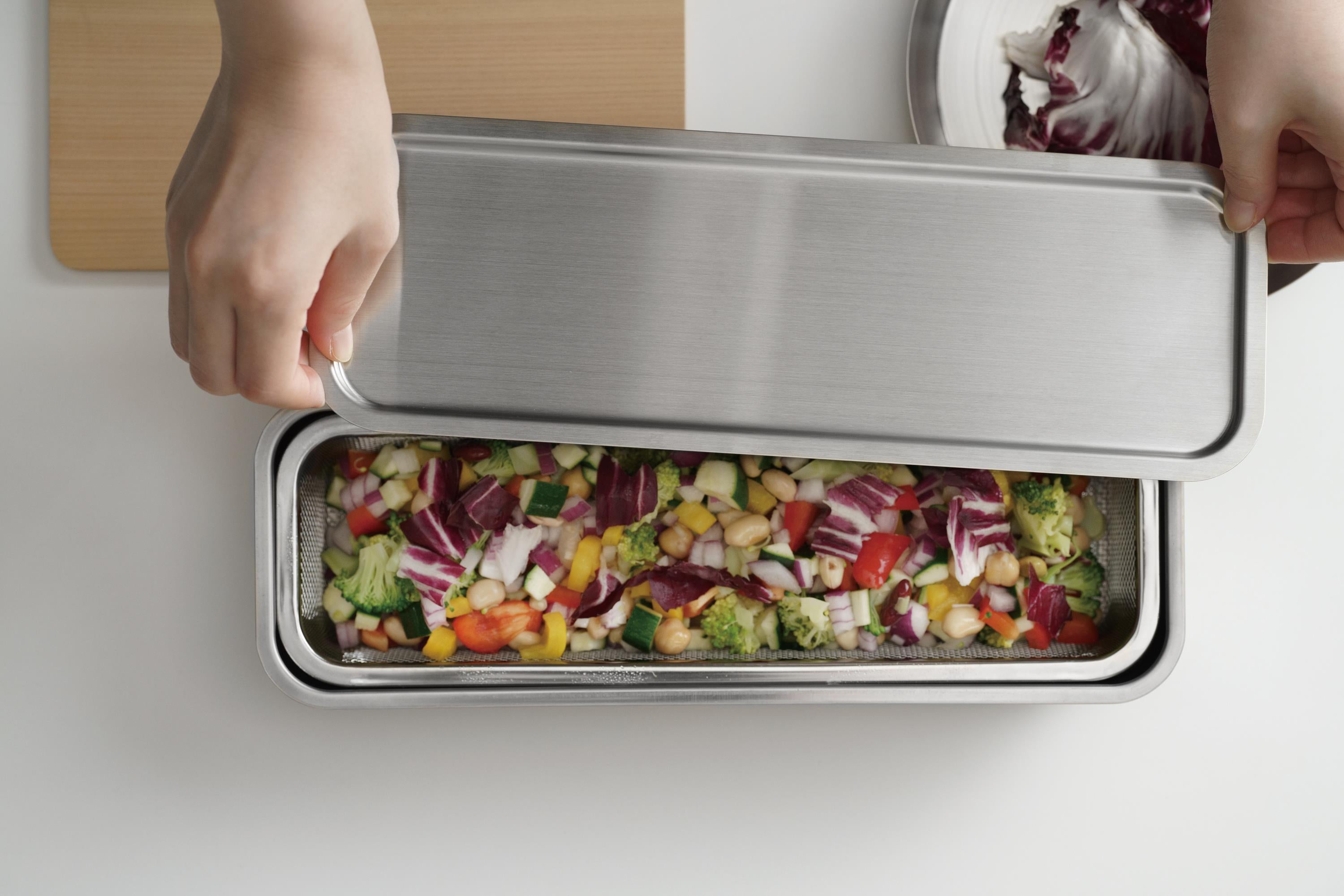 KAJIdonya Stainless Steel Cooking Tray Set (1/2 Long Size)