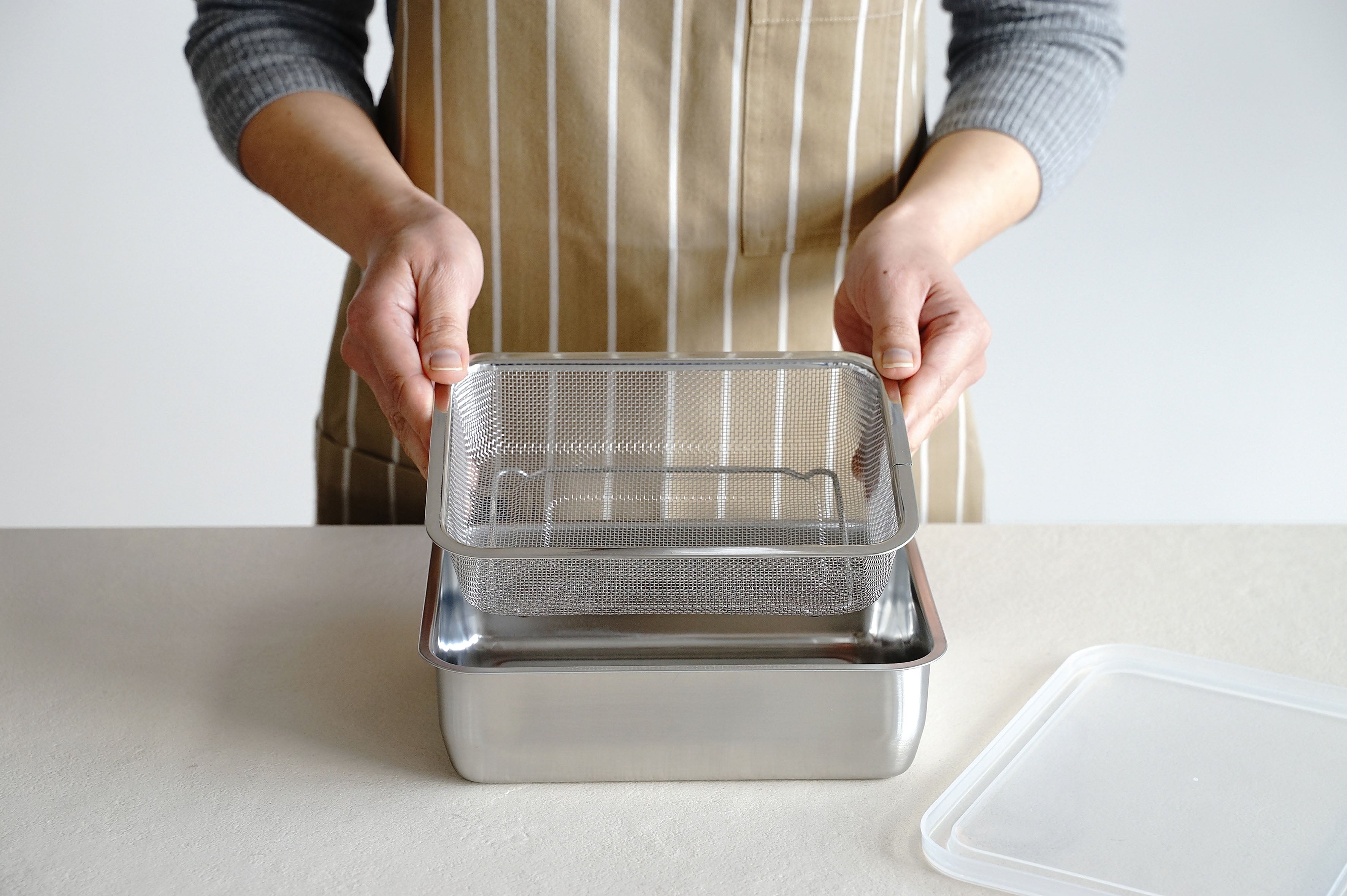 KAJIdonya Stainless Steel Cooking Tray Set (1/2 Size)