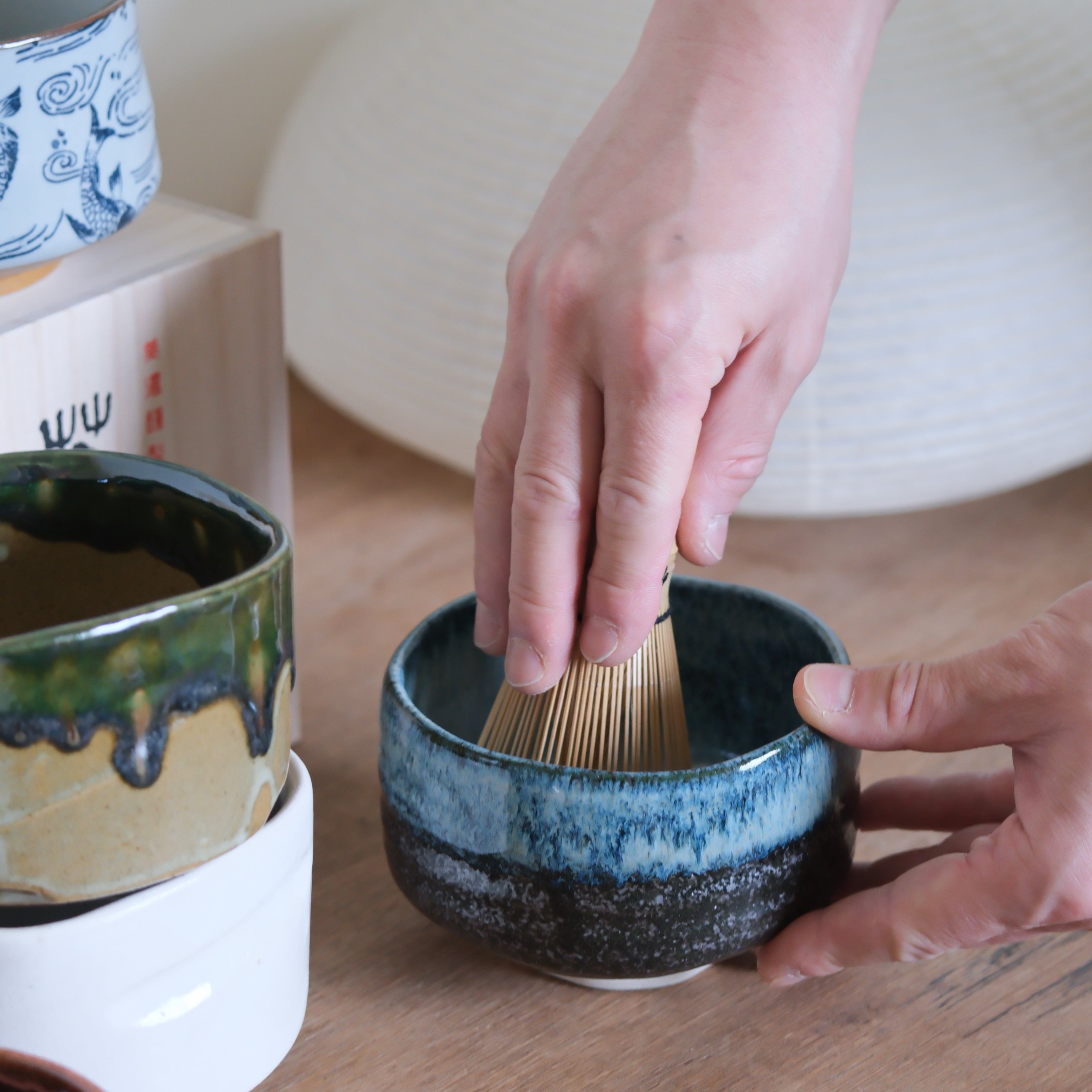 Seifu Blue Unofu Matcha Bowl