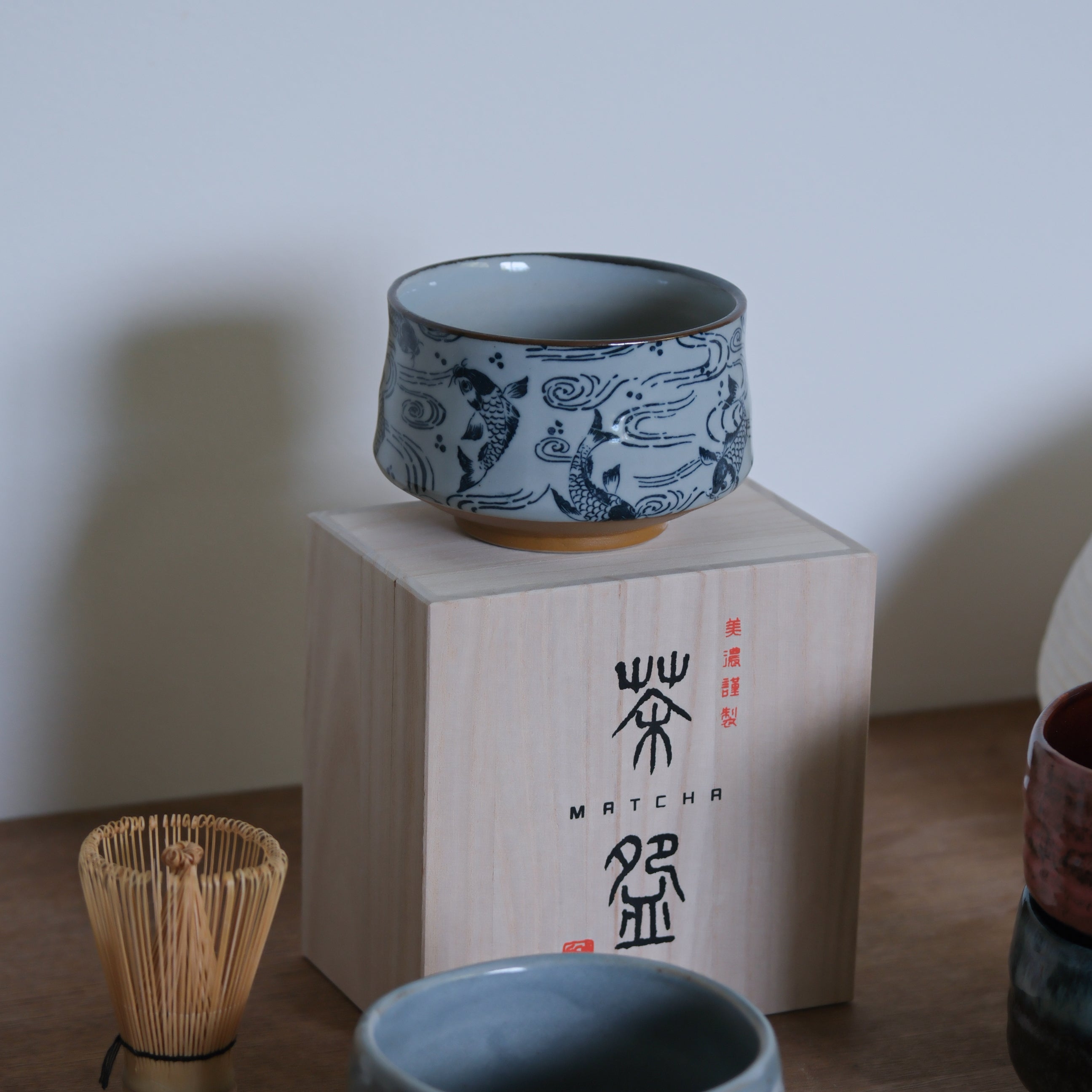 Seifu Carps In Waves Matcha Bowl