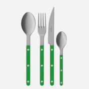 Sabre Paris Bistrot Garden Green vintage finish four-piece cutlery set