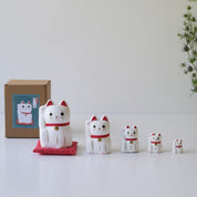 Stacking Fortune Cat Paper-mache Ornament