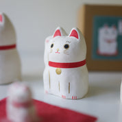 Stacking Fortune Cat Paper-mache Ornament