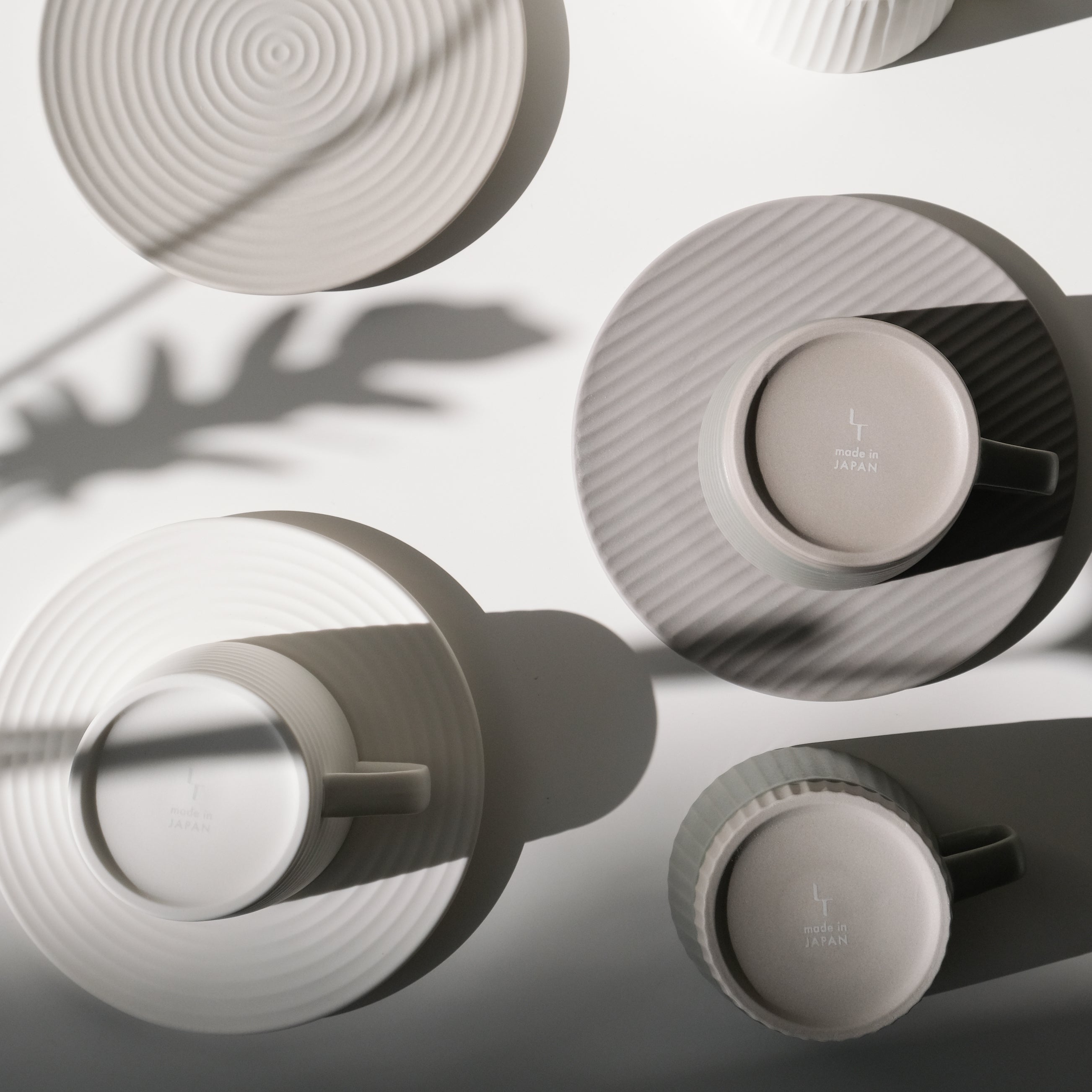 Cekitay Zen Garden Cup and Saucer - Stone Grey