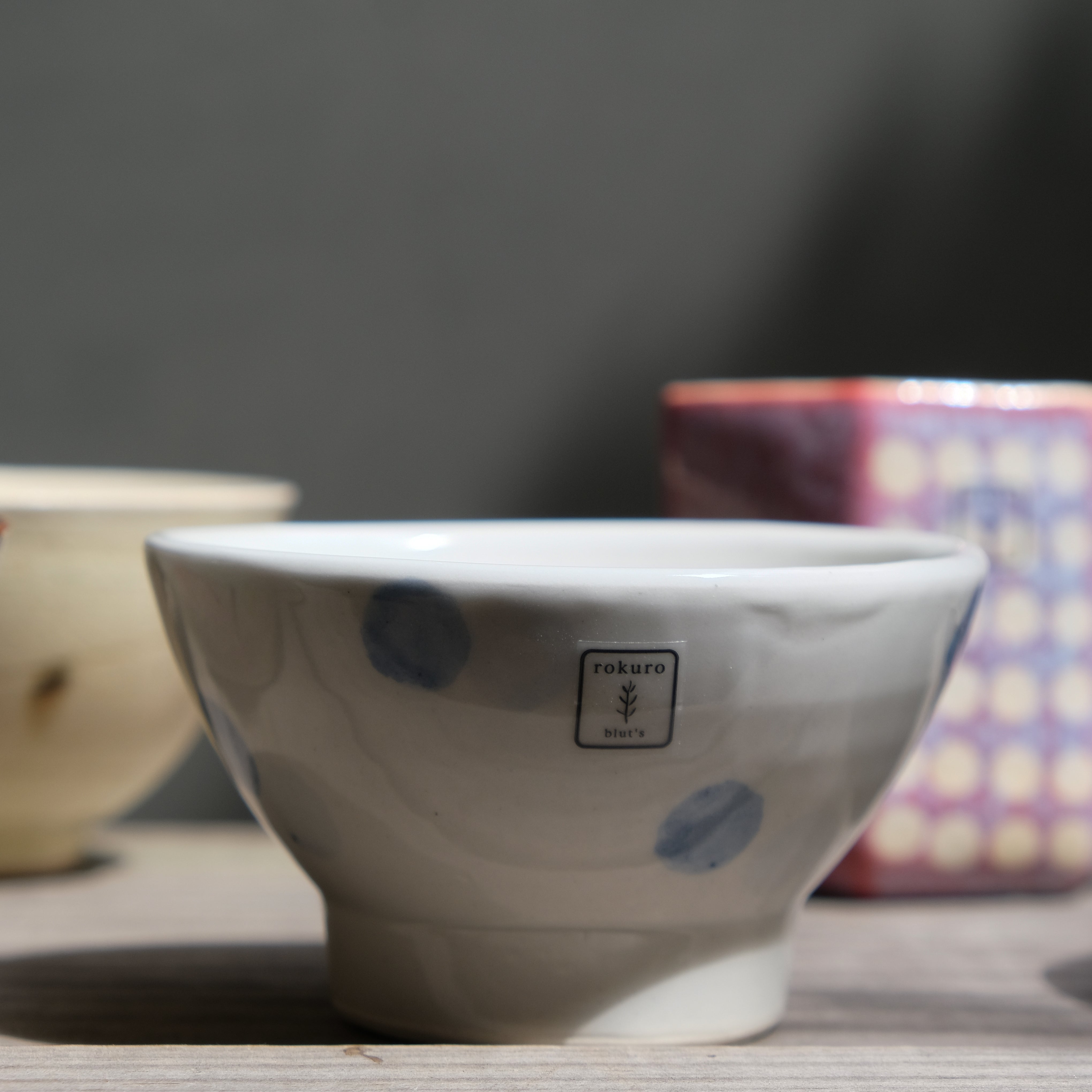 Blue Dots Japanese Rice Bowl (526-05)