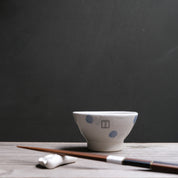 Blue Dots Japanese Rice Bowl (526-05)