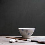 Blue Dots Japanese Rice Bowl (526-05)