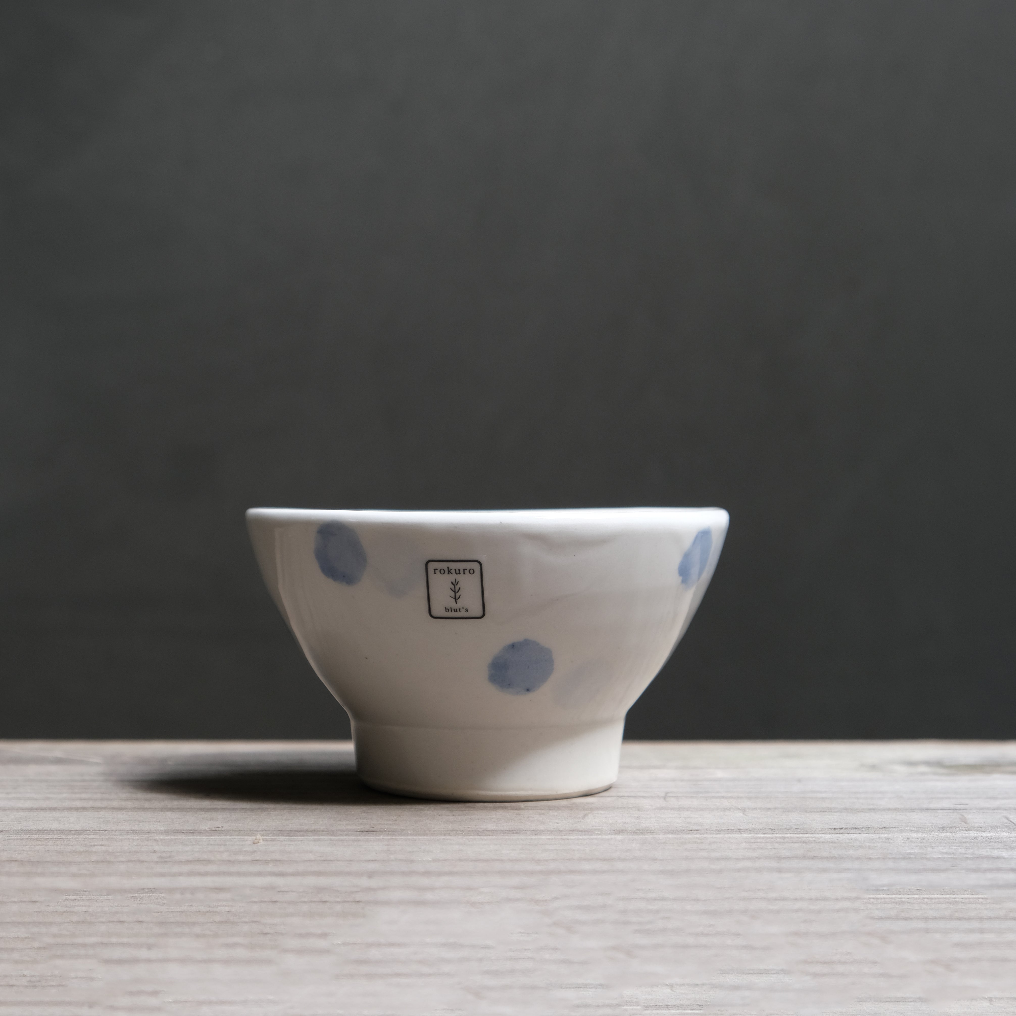 Blue Dots Japanese Rice Bowl (526-05)