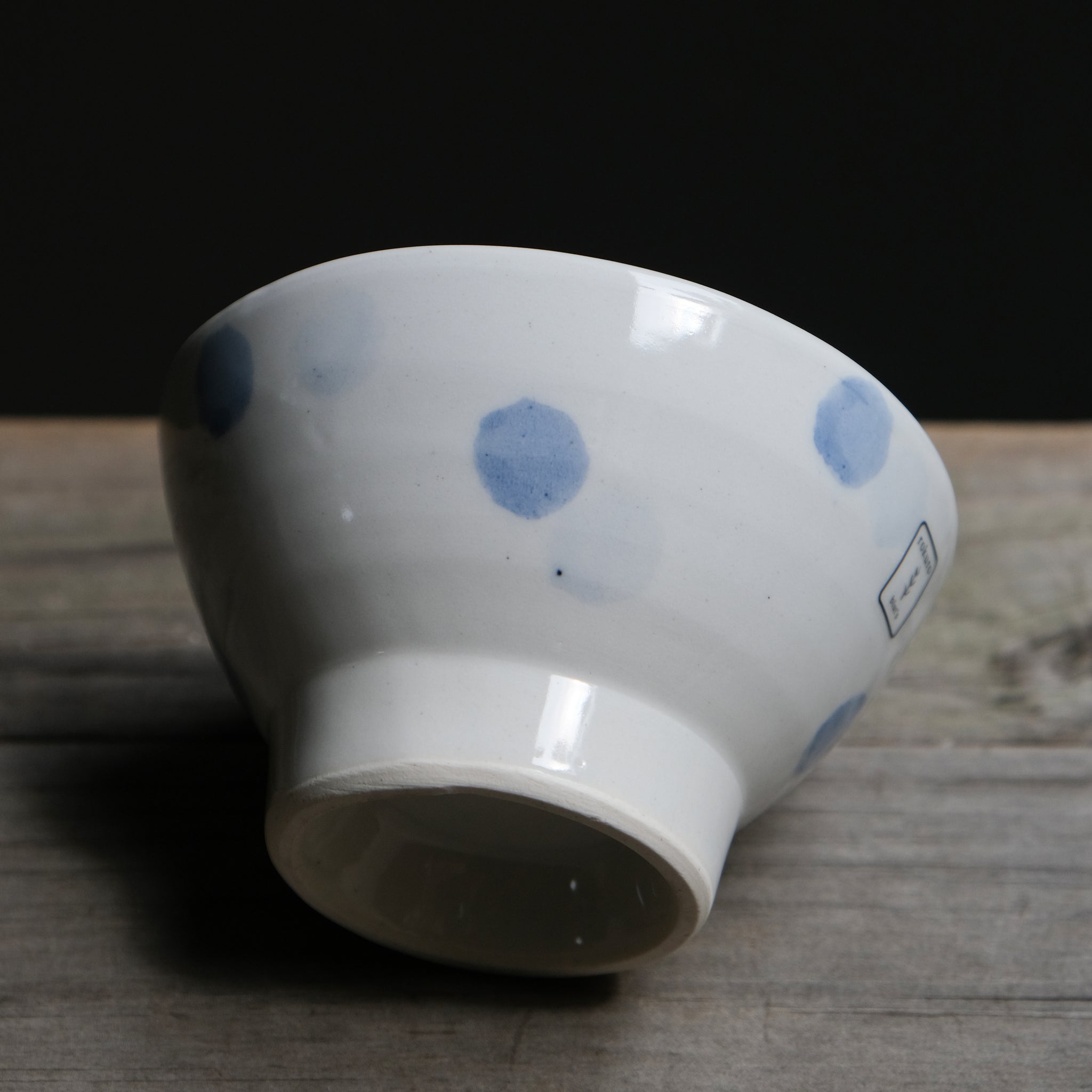 Blue Dots Japanese Rice Bowl (526-05)