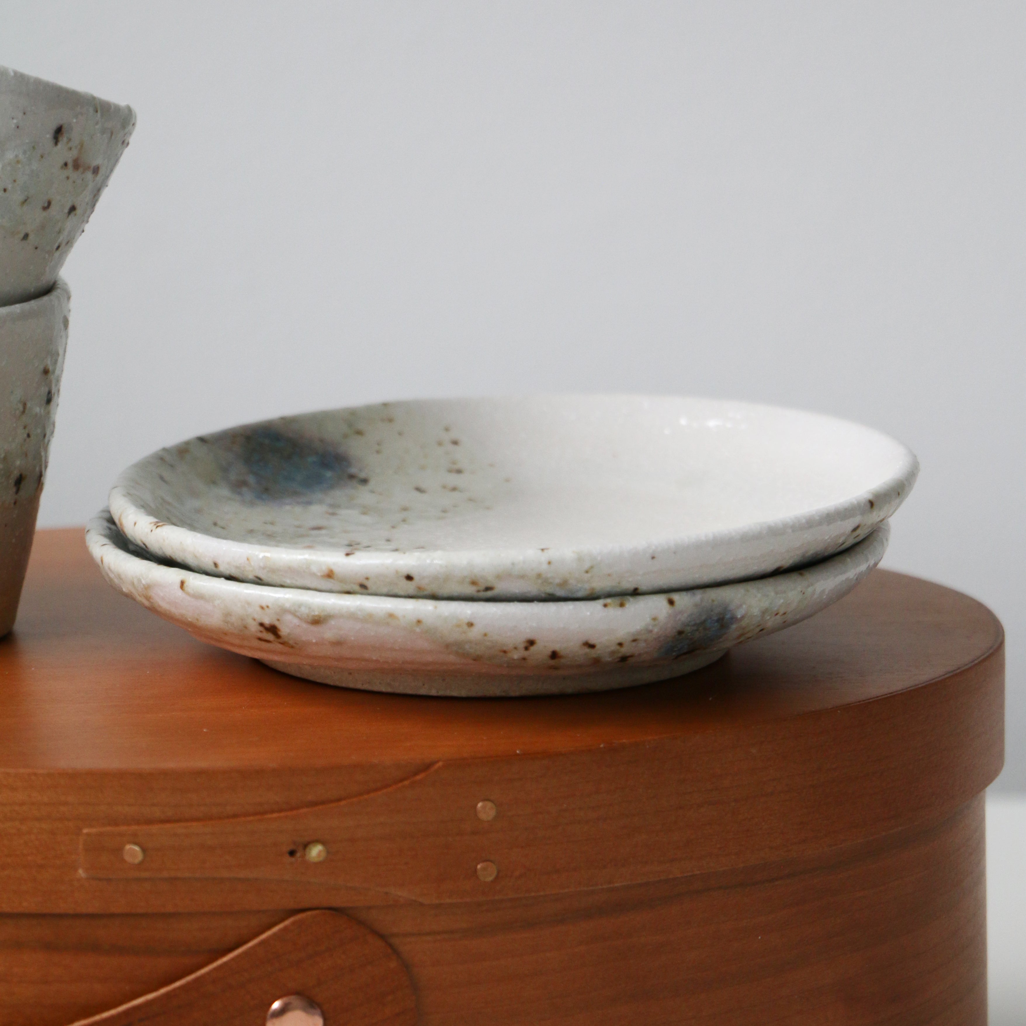 SHIGARAKI Ware Coffee Cup and Saucer